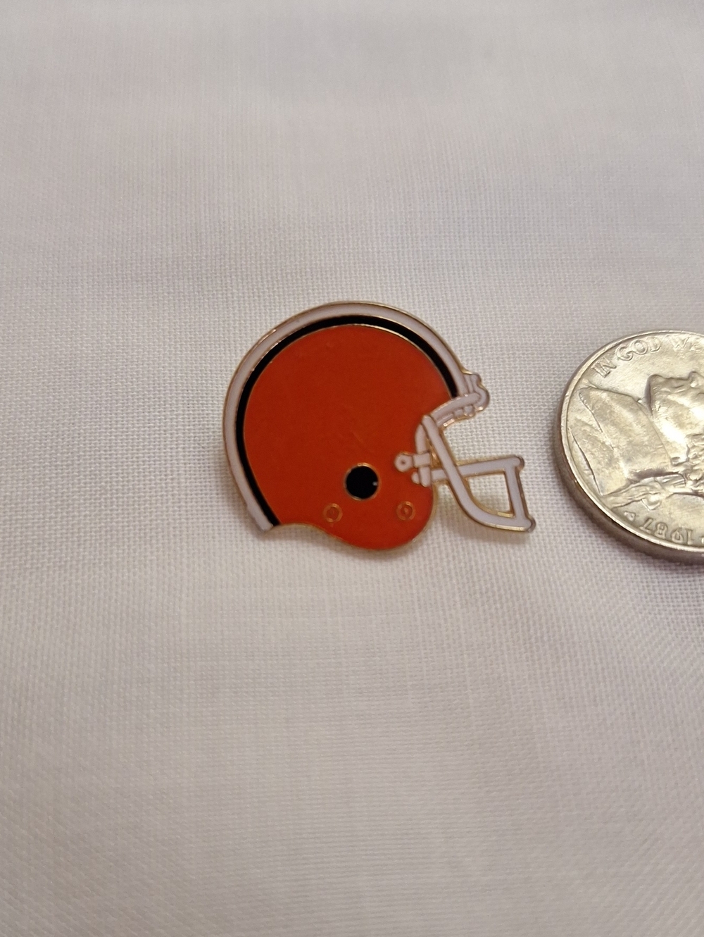 Browns Football Helmet Pin